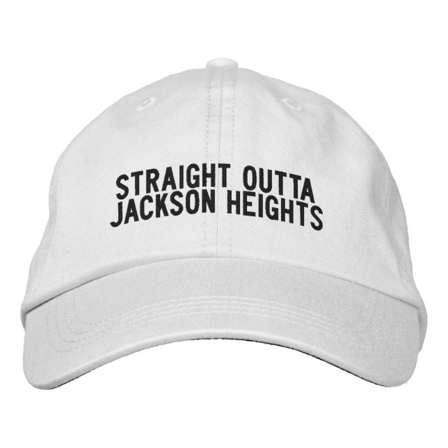 Casquette Brodée Chapeau Jackson Heights New York (Devant)