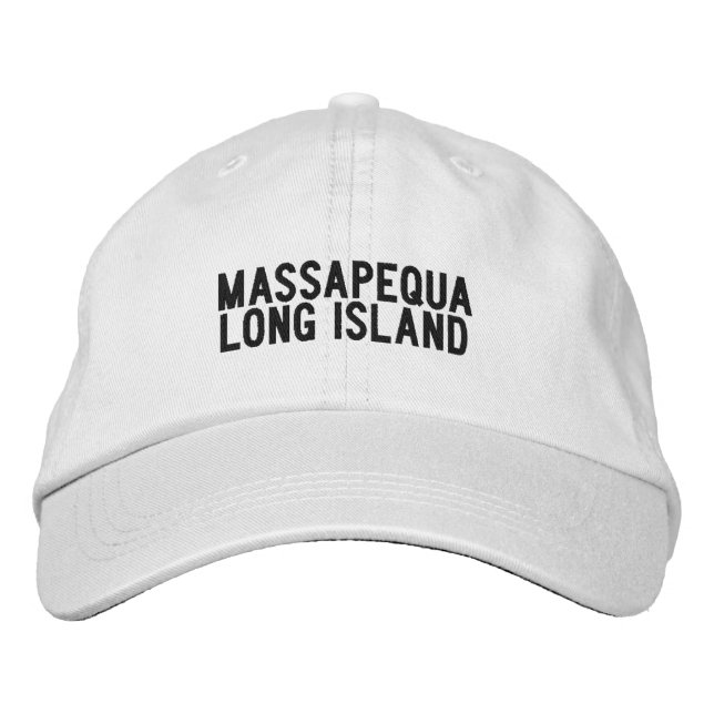 Casquette Brodée Chapeau Massapequa Long Island New York (Devant)