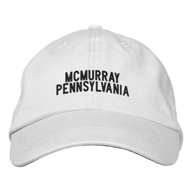 Casquette Brodée Chapeau McMurray Pennsylvanie (Devant)