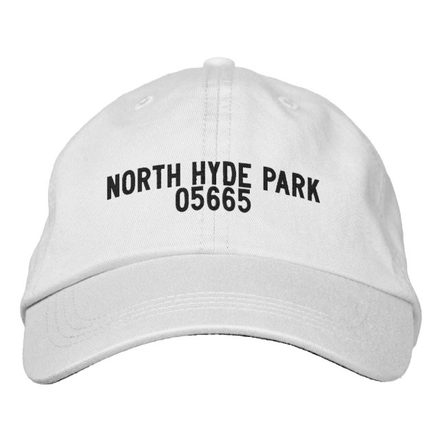 Casquette Brodée Chapeau North Hyde Park Vermont (Devant)