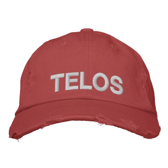 Casquette Brodée Chapeau Télos (Devant)