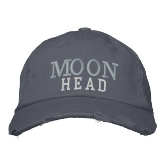 Casquette Brodée Chapeau Tête de Lune : Par Approachable Wolf ( J.H