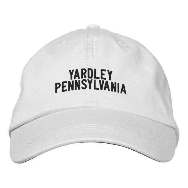 Casquette Brodée Chapeau YARDLEY Pennsylvanie (Devant)