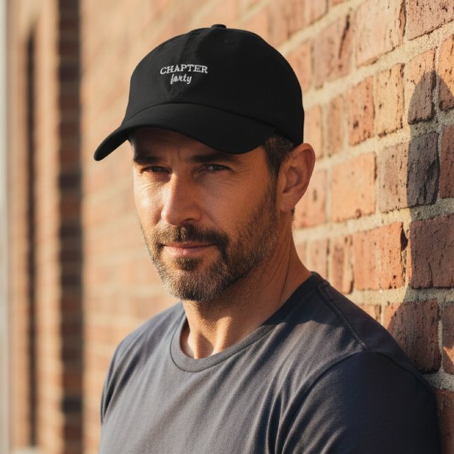 Casquette Brodée CHAPITRE quarante en Noir (Créateur téléchargé)