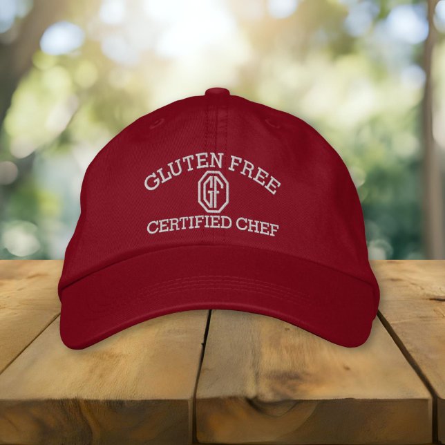 Casquette Brodée Chef certifié sans gluten (Créateur téléchargé)