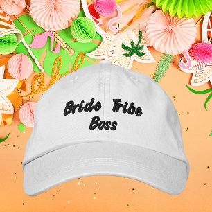 Casquette Brodée Chef de la tribu de la mariée, mariage de fête de