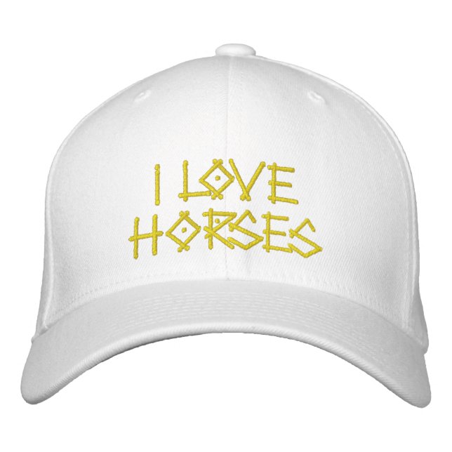 CASQUETTE BRODÉE CHEVAUX (Devant)