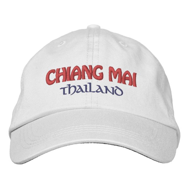 Casquette Brodée Chiang Mai, Thaïlande (Devant)