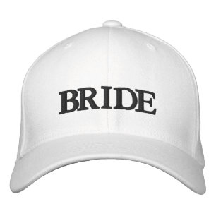 Casquette Brodée Chic Bride noir texte blanc