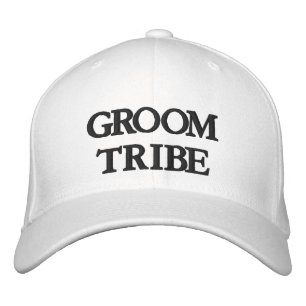 Casquette Brodée Chic Groom Tribe noir et blanc