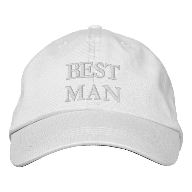Casquette Brodée Chic témoin de mariage rose blush blanc mariage (Devant)