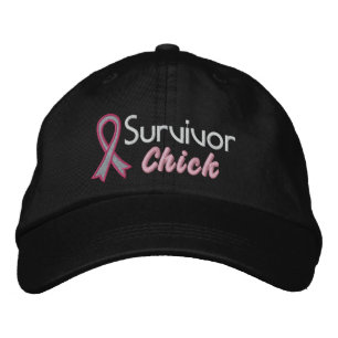 Casquette Brodée Chick survivant - Cancer du sein