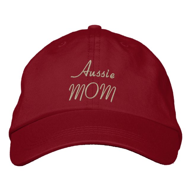 Casquette Brodée Chien berger australien MOM (Devant)