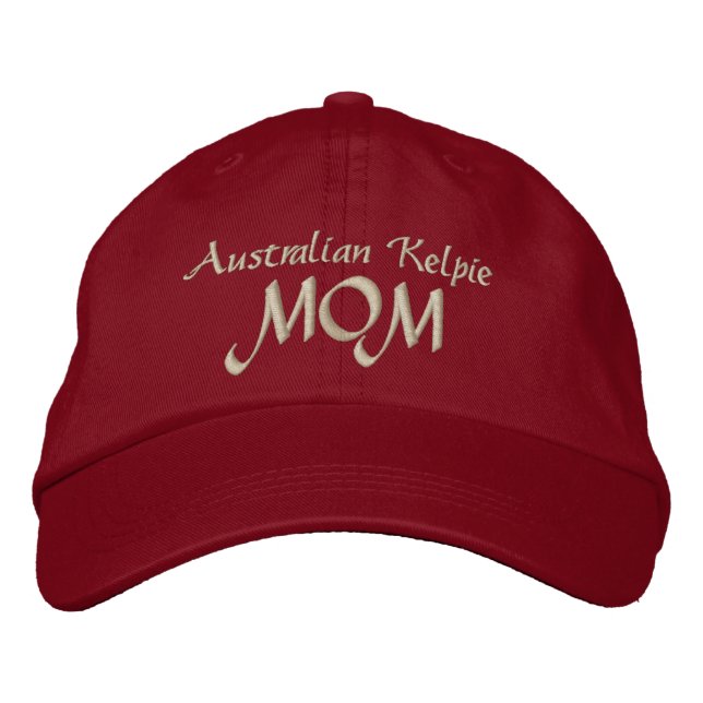 Casquette Brodée Chien Kelpie australien MOM (Devant)