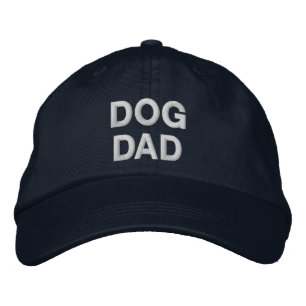 Casquette Brodée Chien papa bleu blanc amoureux des chiens
