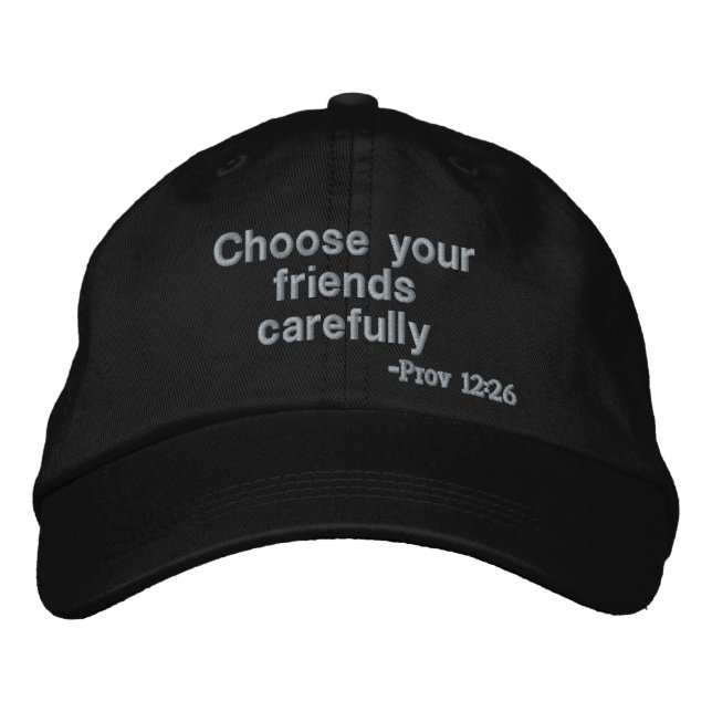 Casquette Brodée Choisissez vos amis (Devant)