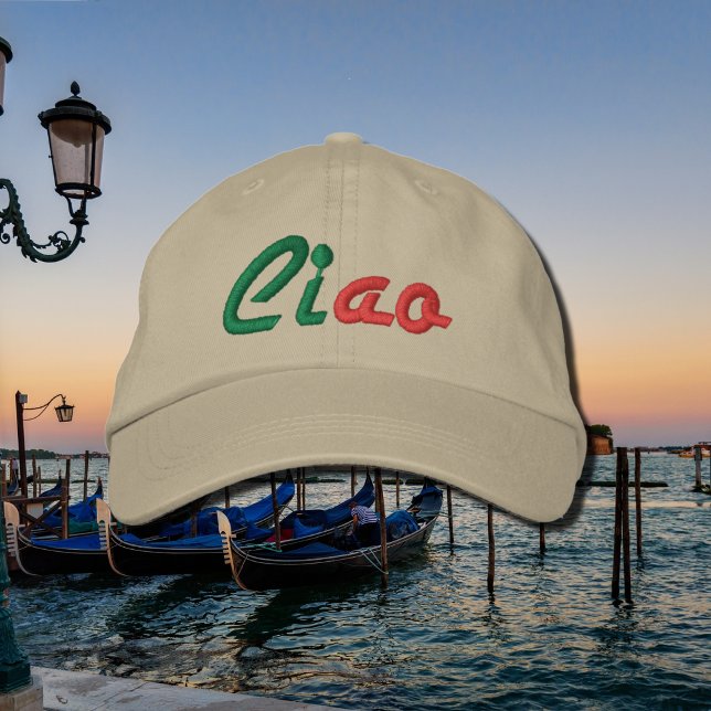 Casquette Brodée Ciao - salutation en italien (Créateur téléchargé)