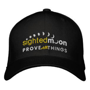 Casquette Brodée Citation biblique du logo de la lune vue
