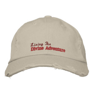 Casquette Brodée Citation d'aventure divine motivationnelle rose Ru