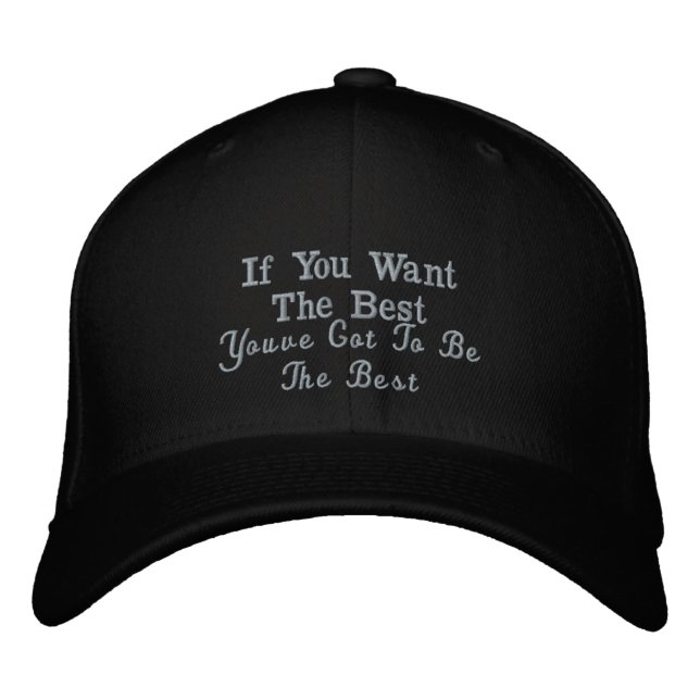 Casquette Brodée Citation Motivationnelle Best Life Noir pourpre (Devant)