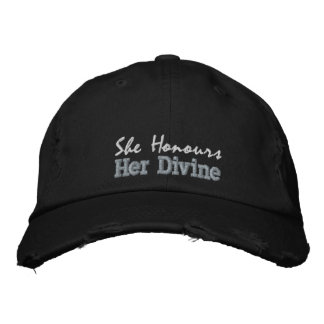 Casquette Brodée Citation Spirituelle Pour Son Rose Rustique Noir