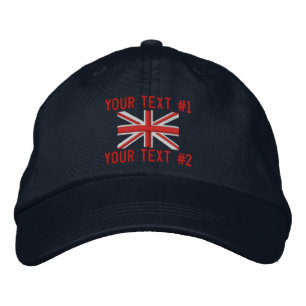 Casquette Brodée Classic Union Jack Drapeau Angleterre Swag Broderi