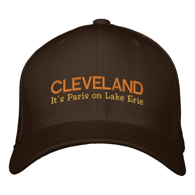 Casquette Brodée Cleveland, OH C'est Paris On Lake Erie Brodé (Devant)