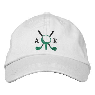 Casquette Brodée Clubs de golf personnalisés avec monogramme