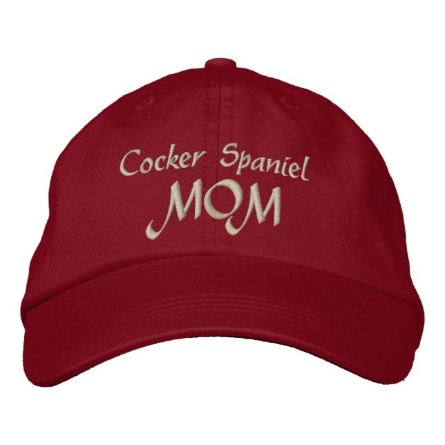 Casquette Brodée Cocker Spaniel MOM Cadeaux (Devant)