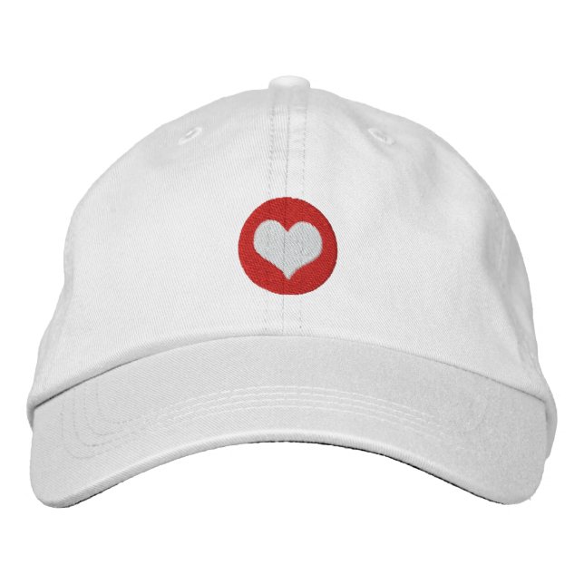 Casquette Brodée Coeur d'amour (Devant)