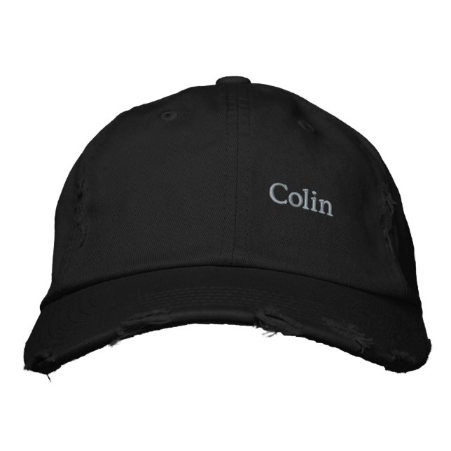 Casquette Brodée Colin Brodé Nom Du Moyen, (Devant)