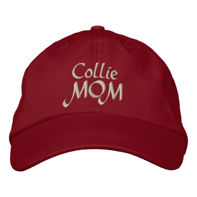 Casquette Brodée Collie MOM Cadeaux (Devant)