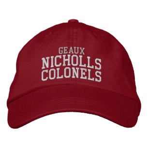 Casquette Brodée colonels de geaux nicholls - rouge