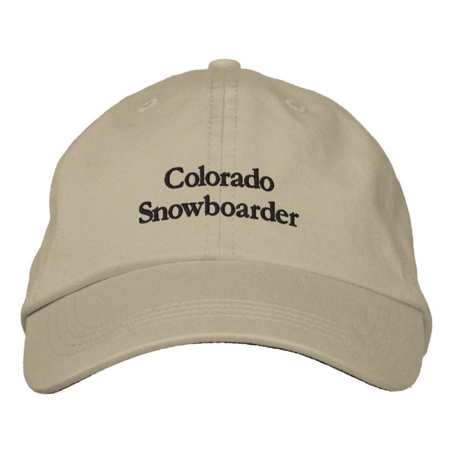 Casquette brodée Colorado Snowboarder (Devant)