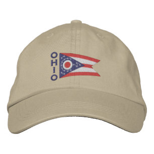 Casquette Brodée Conception de drapeau d'état de l'Ohio