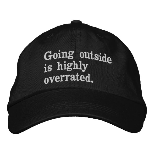 Casquette Brodée conception de minimalisme d'un mot (Devant)