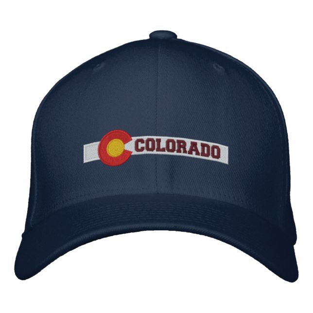 Casquette Brodée Conception du drapeau de l'État du Colorado (Devant)