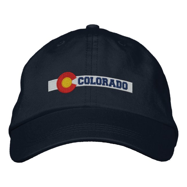 Casquette Brodée Conception du drapeau de l'État du Colorado (Devant)