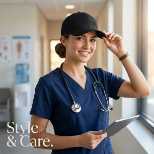 Casquette Brodée Conception Moderne et Propre de Texte de Docteur