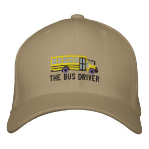 Casquette Brodée Conducteur de bus École personnalisée Mini Bus Bro