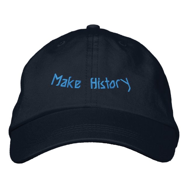 Casquette Brodée Construire l'histoire Texte Héritage Bâtiment Insp (Devant)