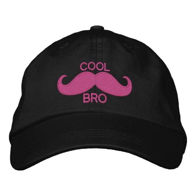 Casquette Brodée COOL Mustache BRO (Devant)