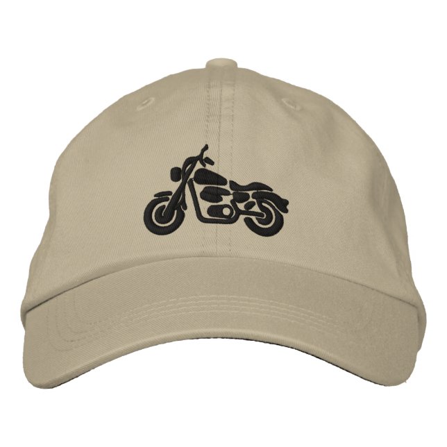 Casquette Brodée Correctif de broderie de moto (Devant)