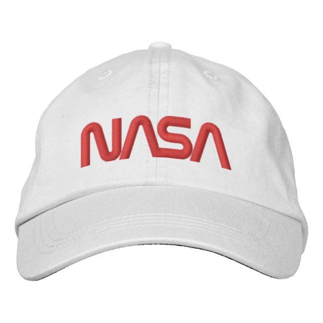 Casquette Brodée Coton blanc fusées cirque Iconique NASA (Devant)
