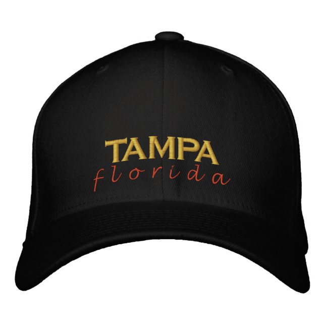 Casquette Brodée coucher de soleil TAMPA florida (Devant)