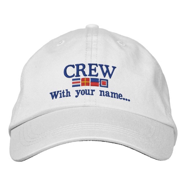 Casquette Brodée Coutume personnalisée vos drapeaux nautiques (Devant)