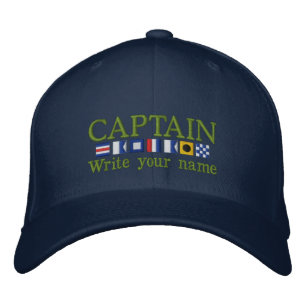 Casquette Brodée Coutume personnalisée votre capitaine Nautical