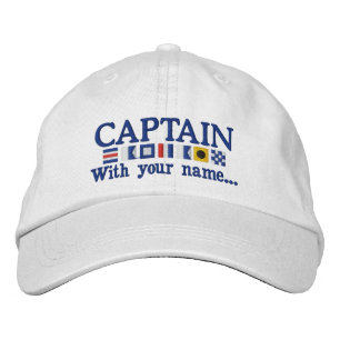Casquette Brodée Coutume personnalisée votre capitaine Nautical