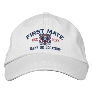 Casquette Brodée Crâne Nautique de première couche personnalisée
