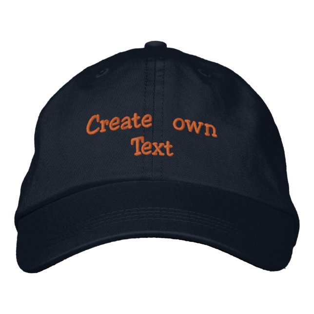Casquette Brodée Créer son propre texte (Devant)